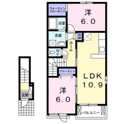 クラール　ブリーゼA棟の物件間取画像